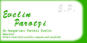 evelin parotzi business card